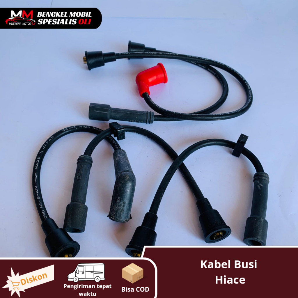 Jual CABLE CORD PLUG - KABEL BUSI TOYOTA HIACE BENSIN ORIGINAL SEIWA ...