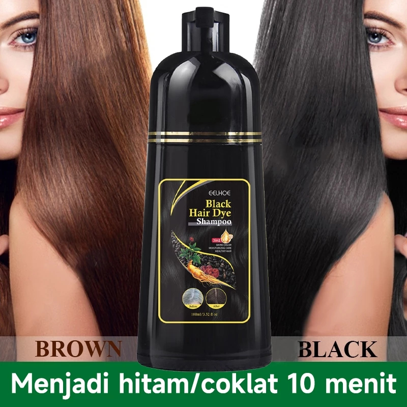 Jual Shampo Penghitam Rambut Uban Original Black/Brown Instant Coloring ...