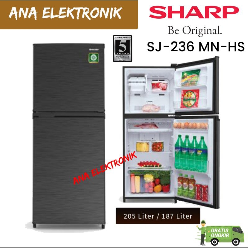 Jual KULKAS SHARP 2 PINTU SJ-236MN-HS/ SJ-236 205L KIREI SERIES ( BATAM ...