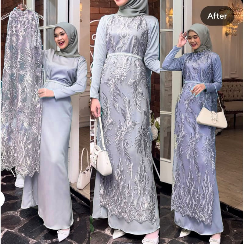 Kebaya Brokat Bridesmaid Hijab Bridesmaid Baju Hijab Brokat Modern