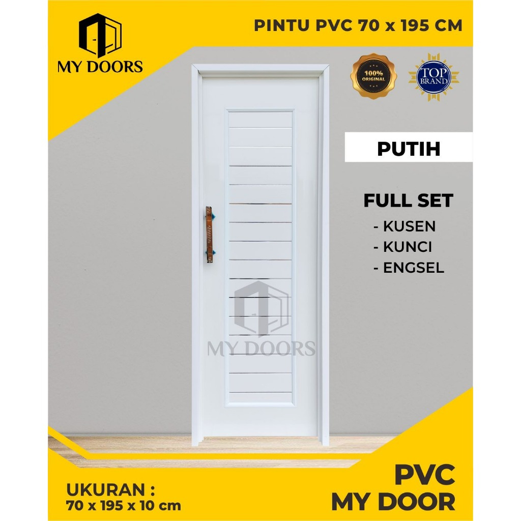 Jual Pintu Kamar Mandi PVC My Door Full Panel Minimalis Harga Ekonomis ...