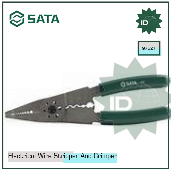 Jual TANG CRIMPING KABEL 97521 ELECTRICAL WIRE STRIPPER AND CRIMPER ...