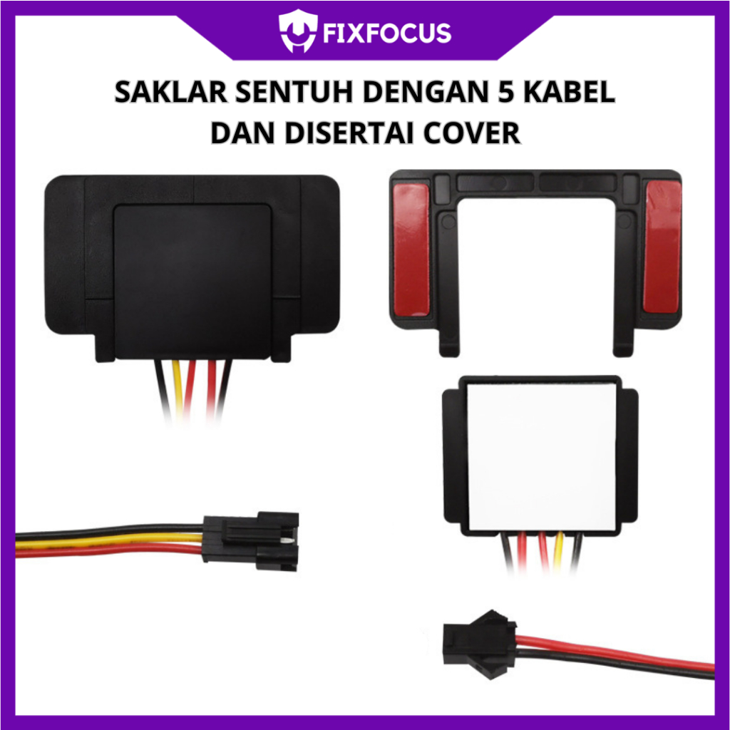 Jual Saklar Sensor Sentuh Touchscreen Untuk Lampu LED Cermin Kamar ...