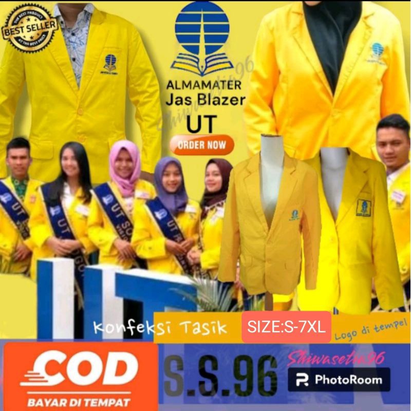 Jual Jas Almamater Universitas terbuka (UT) Produksi Tasik sizeXS-7xl ...
