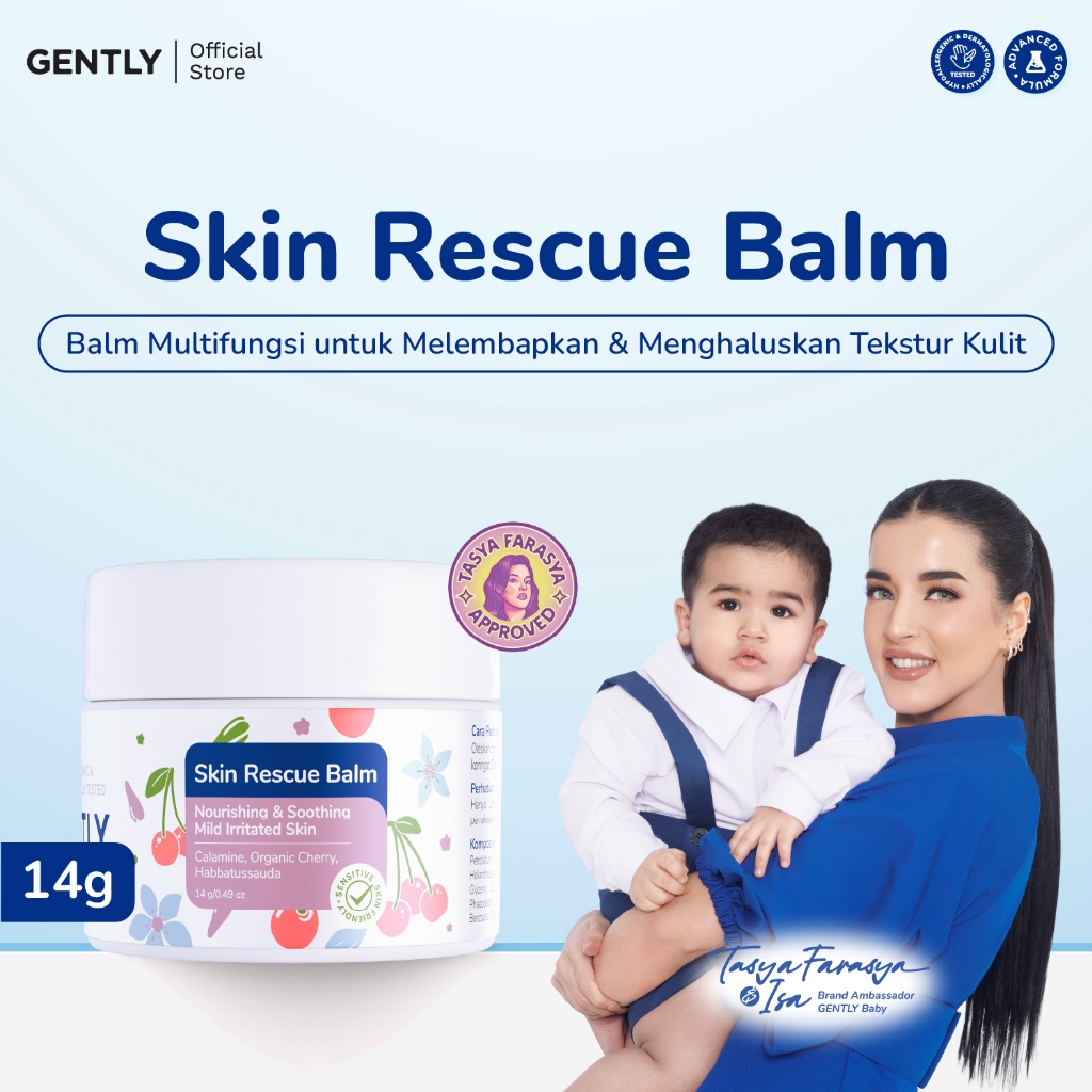 Jual [Tasya Farasya Approved] GENTLY Skin Rescue Balm with Calamine