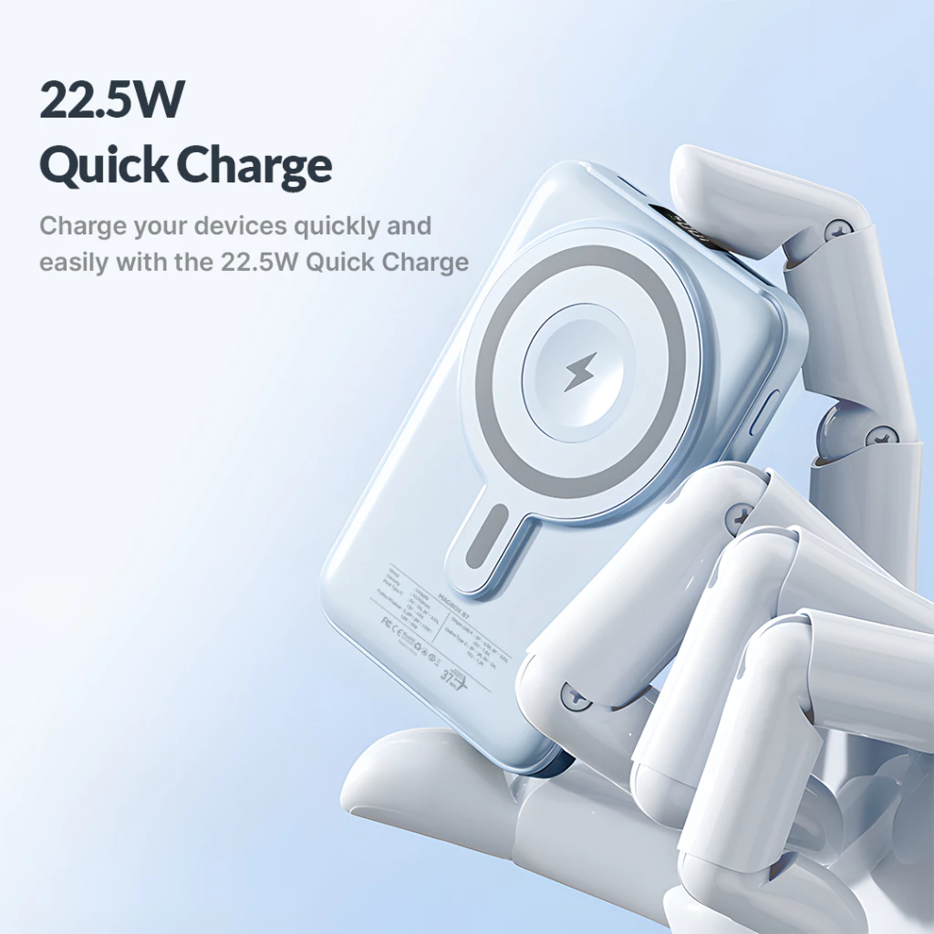 UNEED MagBox B7 Powerbank Wireless Magnetic with Smartwatch Charger 10.000mAh 22.5W QC PD - UPB559