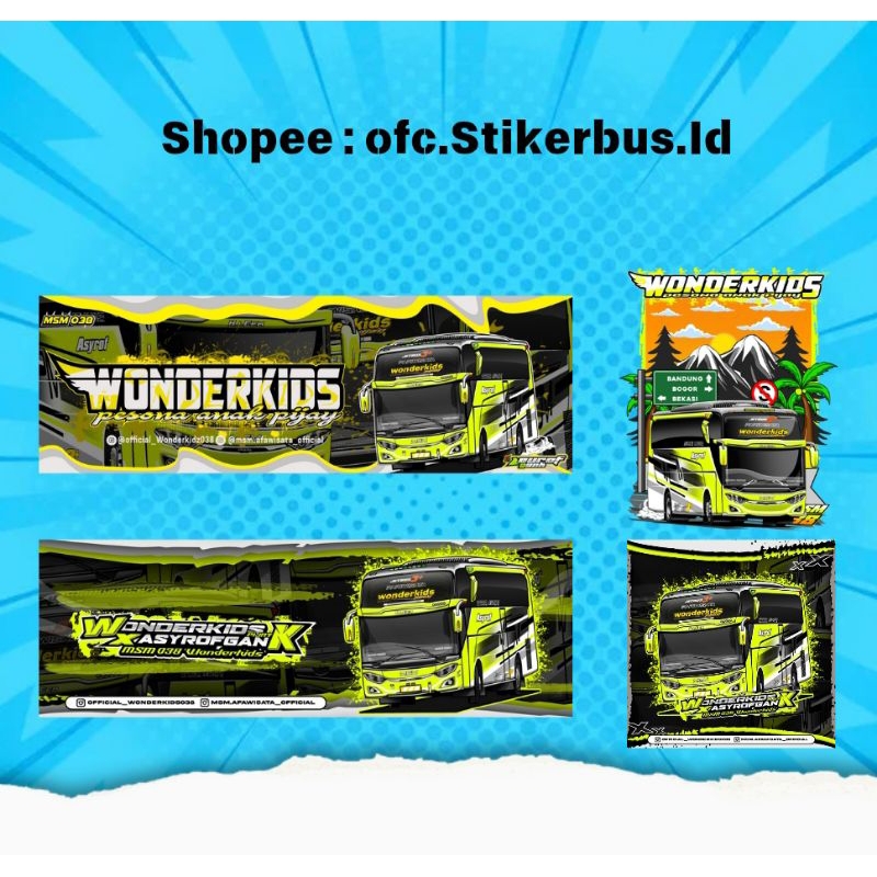 Jual stiker bus msm wonderkids ori/asli | Shopee Indonesia