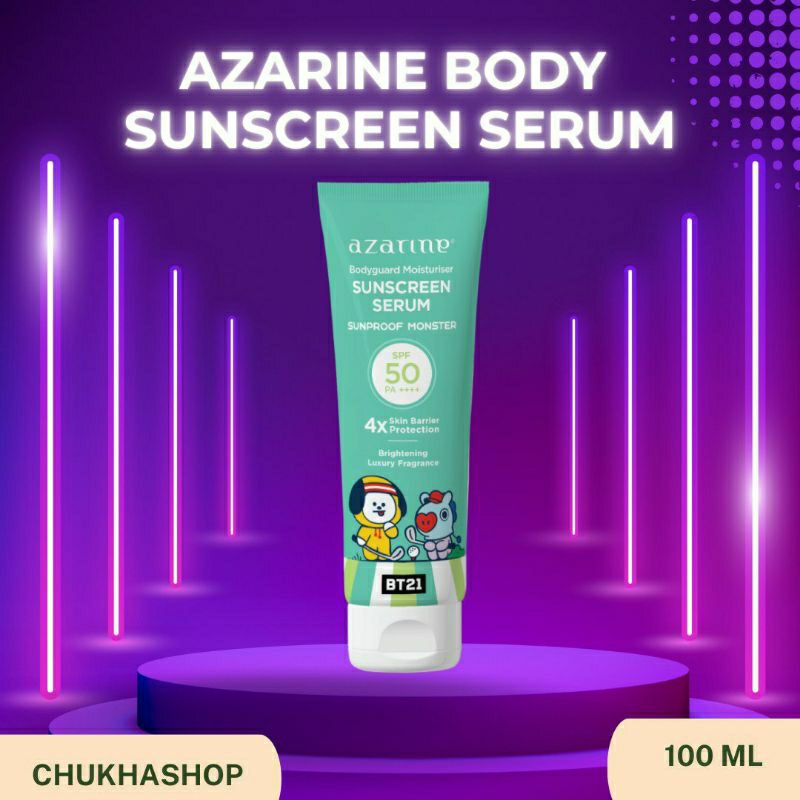 Jual AZARINE x BT21 Body Guard Moisturizer Sunscreen Serum SPF50 PA ...