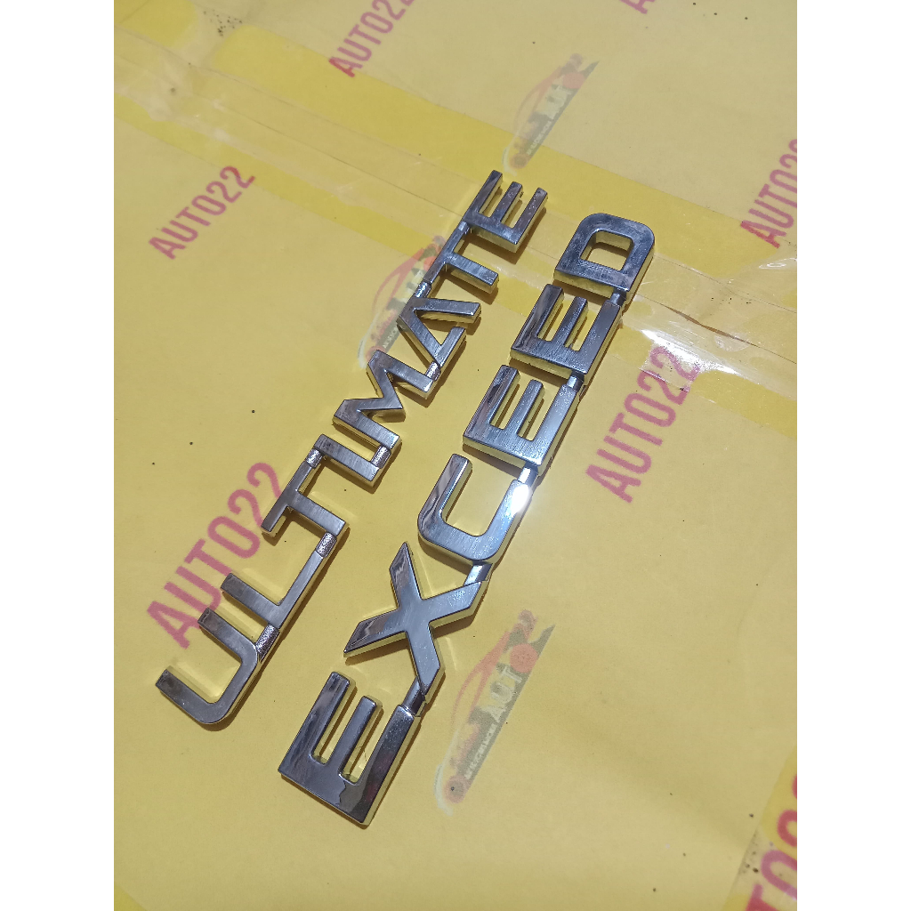 Jual Logo Emblem ULTIMATE EXCEED bagasi untuk new xpander 2022 up ...