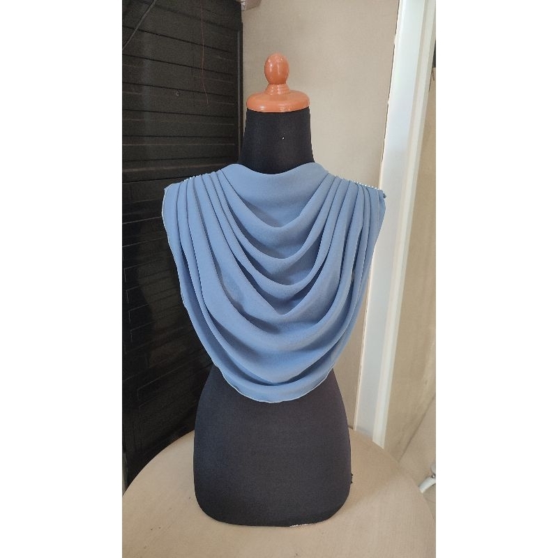 Jual Drapery Instan ala Malaysia size Sedang Penutup dada hijab drapery ...