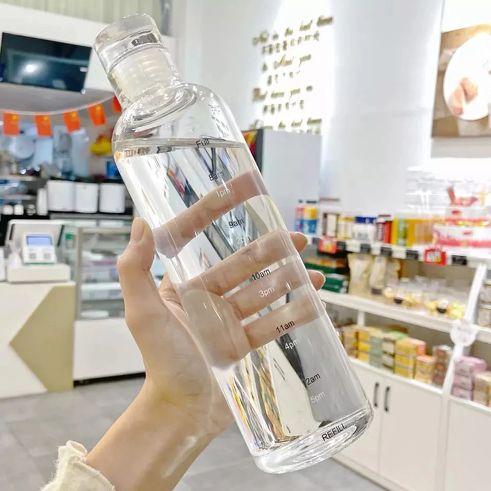 Jual B ( B174 ) BOTOL MINUM BENING TRANSPARAN AESTHETIC 500 ML/ BOTOL ...
