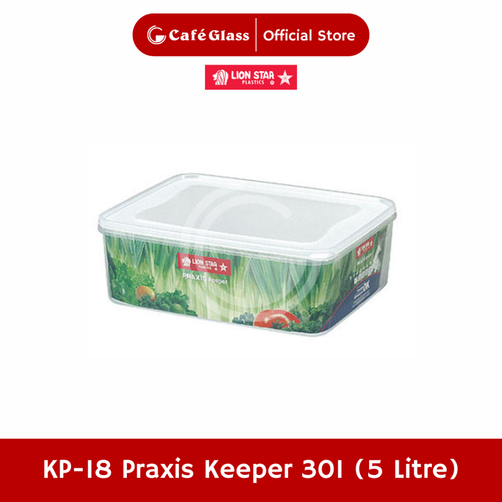 Toples Plastik Jumbo 5L Lion Star KP18 Kedap Udara - Wadah Kotak Besar Klip To Keep