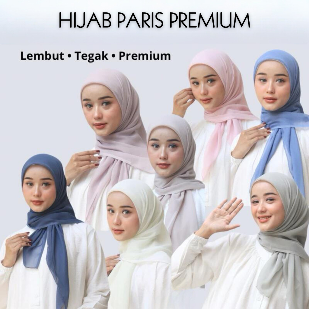 Hijab Wanita Segi Empat Paris