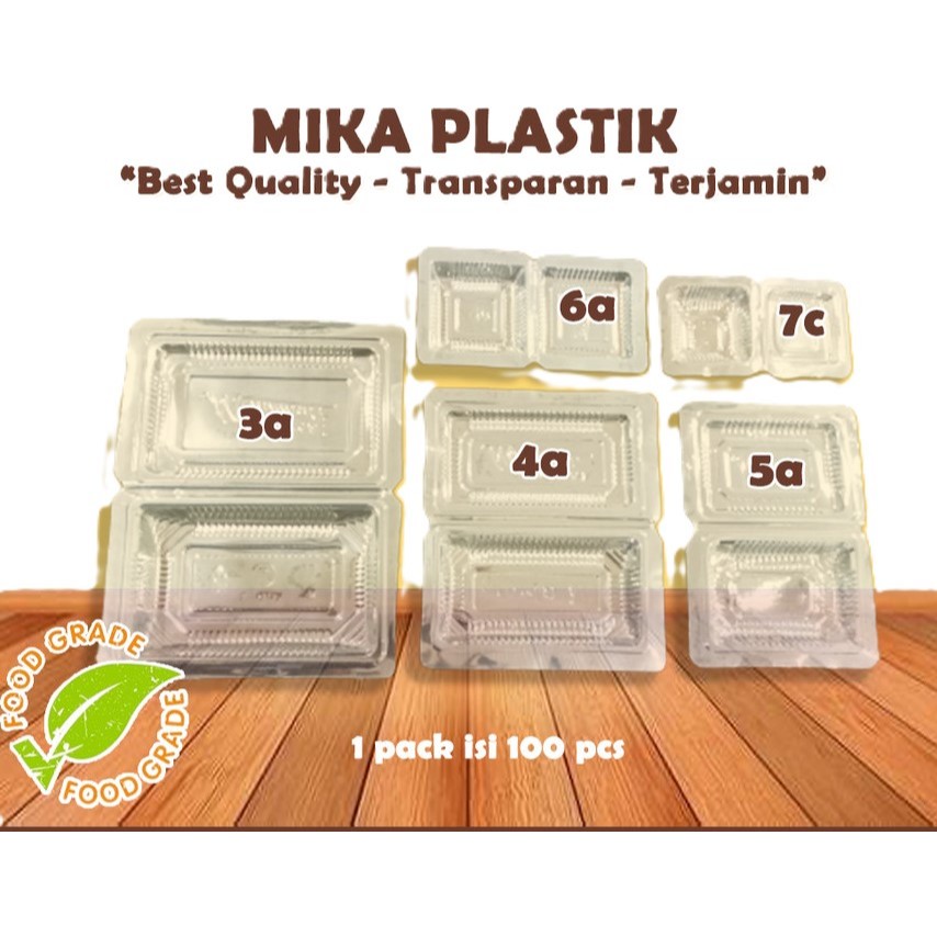 Jual Mika Plastik Ukuran 3a, 4a, 5a, 6a, 7c | Mika Kue Kecil Transparan ...