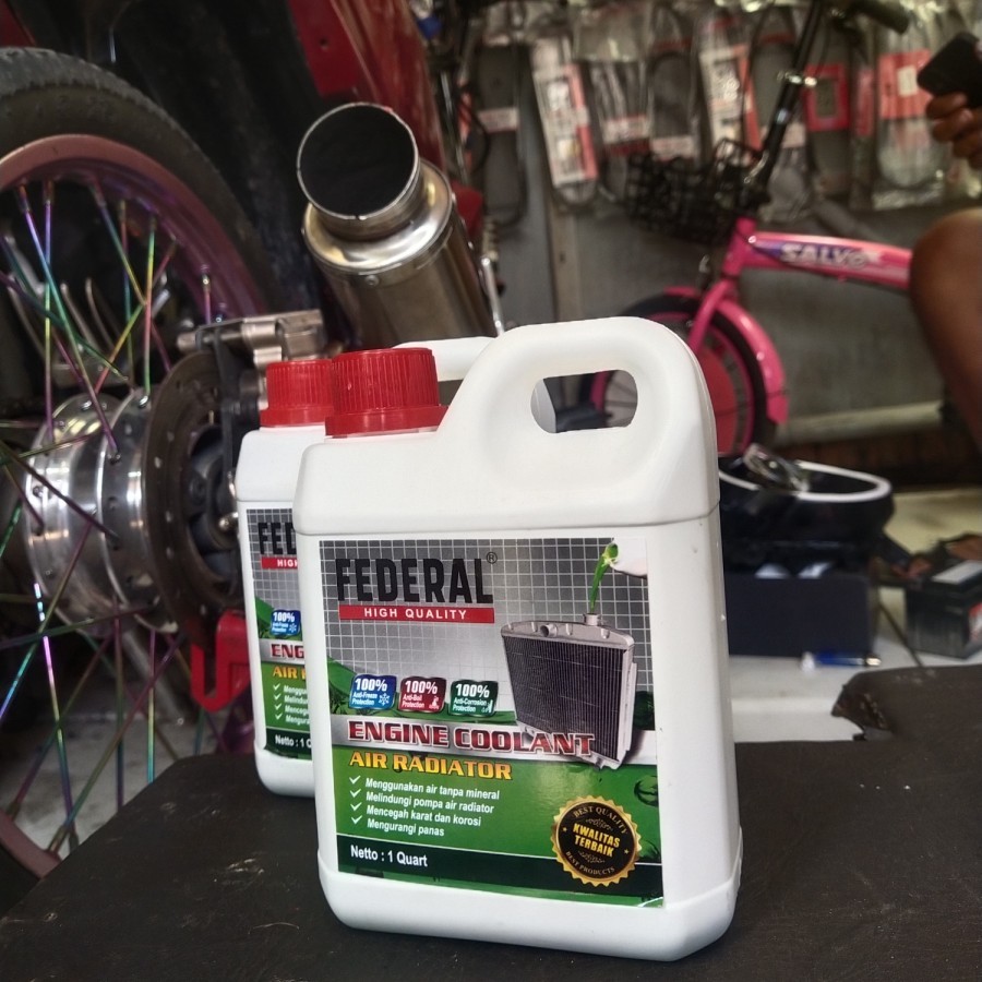 Jual AIR RADIATOR AIR COOLANT FEDERAL 1L | Shopee Indonesia