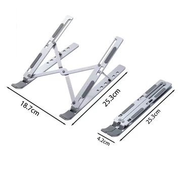 Premium Aluminum Alloy Holder Laptop Stand Adjustable Dudukan Lipat