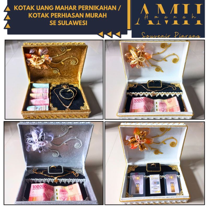 Jual Kotak Uang Mahar Kotak Cincin Box Mahar Pernikahan Box Perhiasan ...