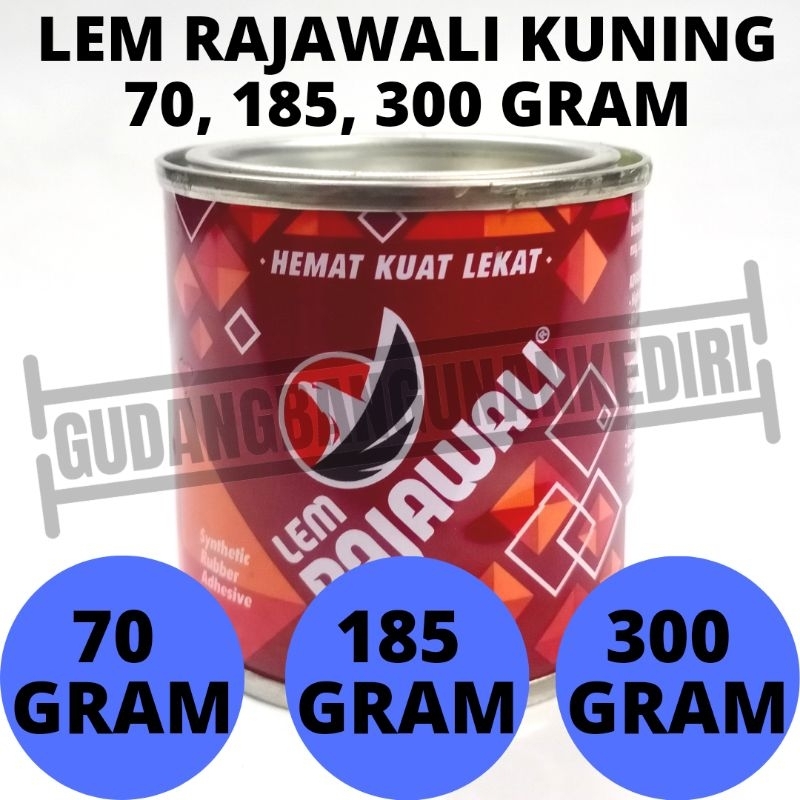 Jual Lem rajawali kuning 70 185 300 gram lem sepatu kayu serbaguna ...