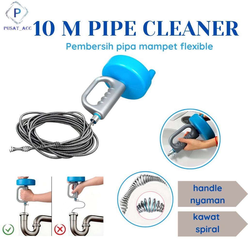 Jual PIPA10 - Pipa Pembersih Saluran Mampet Pipe Cleanser 10 M Sling ...