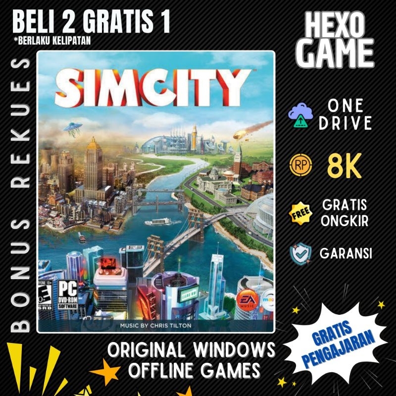 Jual SimCity : Deluxe Edition Include Cities of Tomorrow - PC Game Sim ...