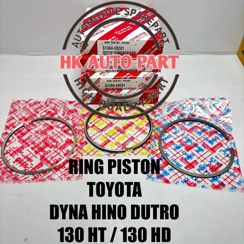 Jual RING PISTON SEHER SET OS STD TOYOTA DYNA RYNO SAURUS HINO DUTRO