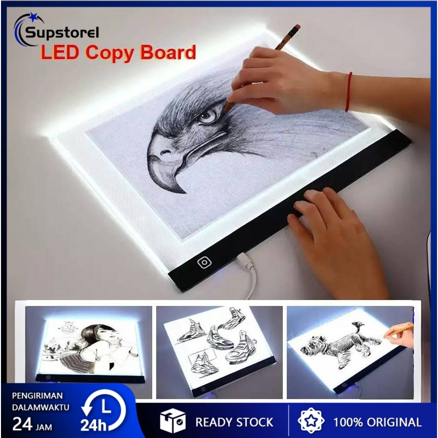 Jual A3/A4 LED Drawing Tracing Board Stensil Board Papan Jiplak Gambar ...