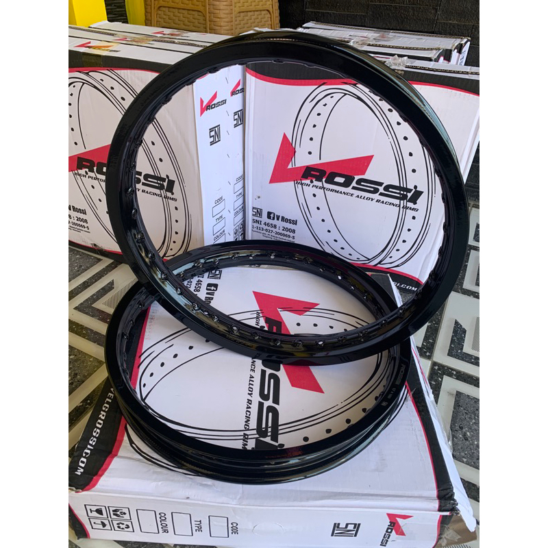 Jual velg V Rossi hitam glosy | Shopee Indonesia
