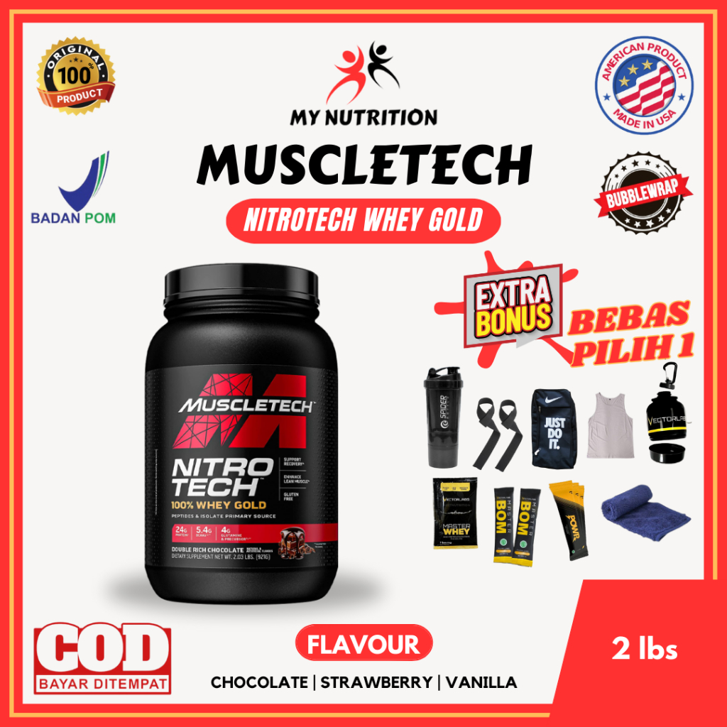 Jual Muscle Tech Nitrotech 100 Whey Gold 2 Lbs Suplemen Susu Fitness Whey Protein Isolate Lbs 2013