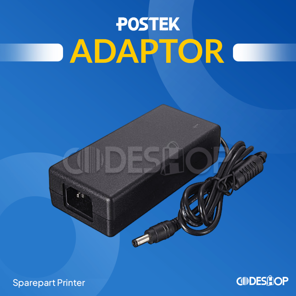 Jual Adaptor Printer Label Barcode POSTEK C168 Power Suply ORIGINAL
