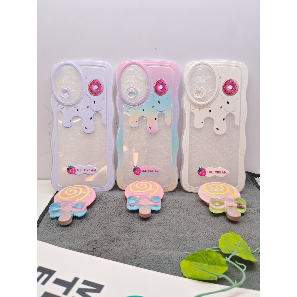 Jual Case Wavy Lolipop Popsocket 3d Ice Cream Transparant Iphone 7 8 X ...