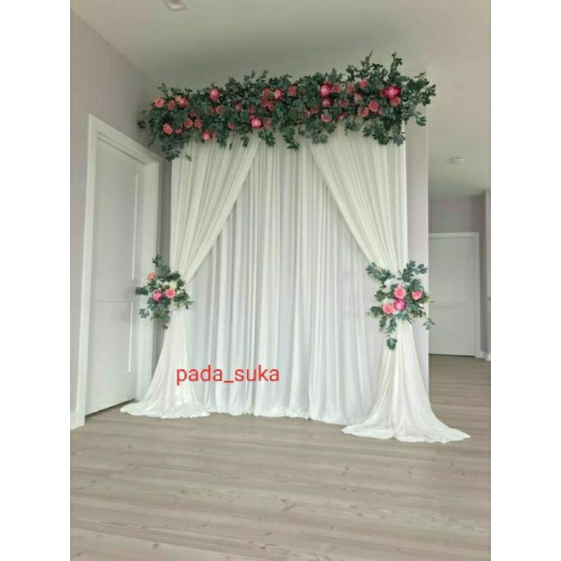 Jual Backdrop tinggi 2 meter lebar 1.5 meter (150cm) tinggal pakai 2 ...