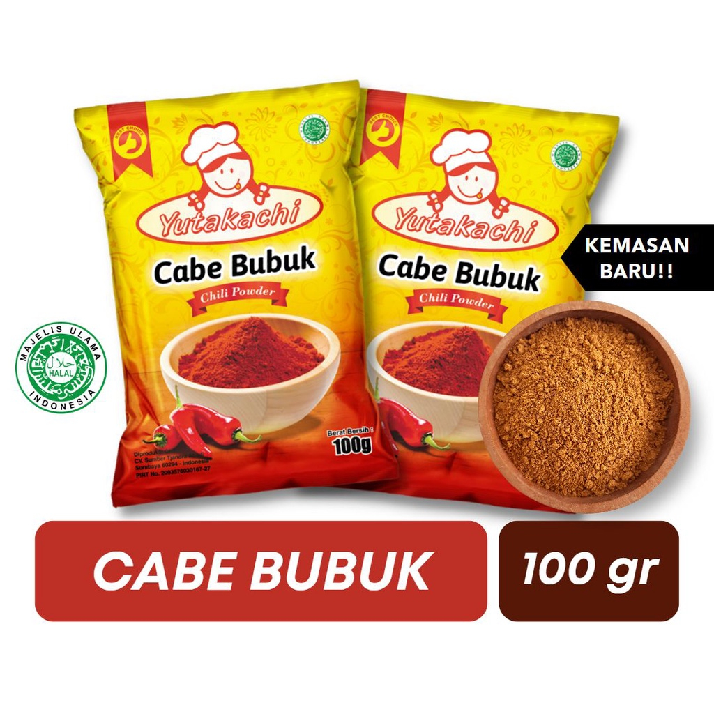 Jual 100gram Cabe Cabai Bubuk India Merah Bubuk Asli Rempah | Shopee ...
