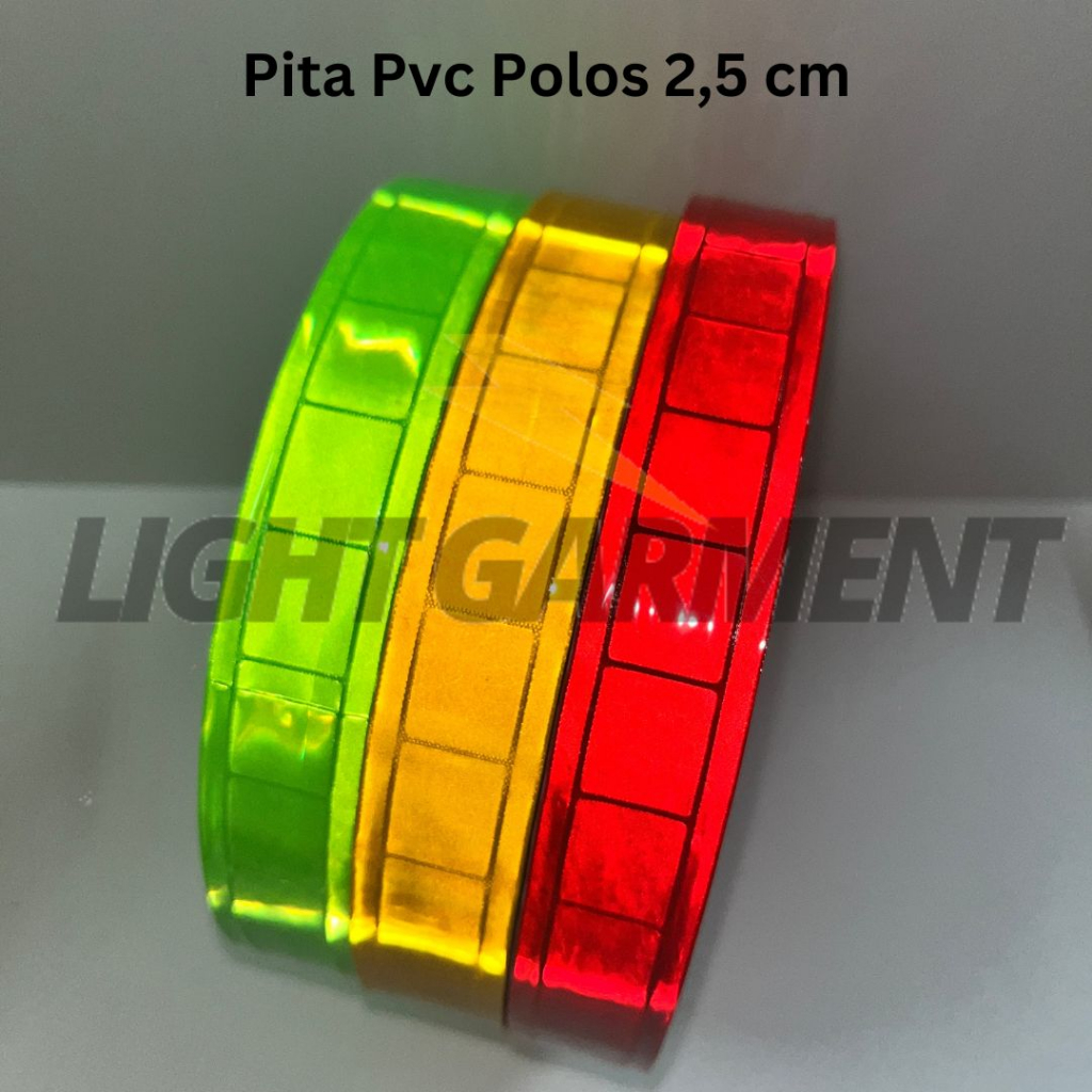 Jual Pita Scotchlite Skotlet Scotlight PVC Reflektif 2,5cm per 1 Meter ...
