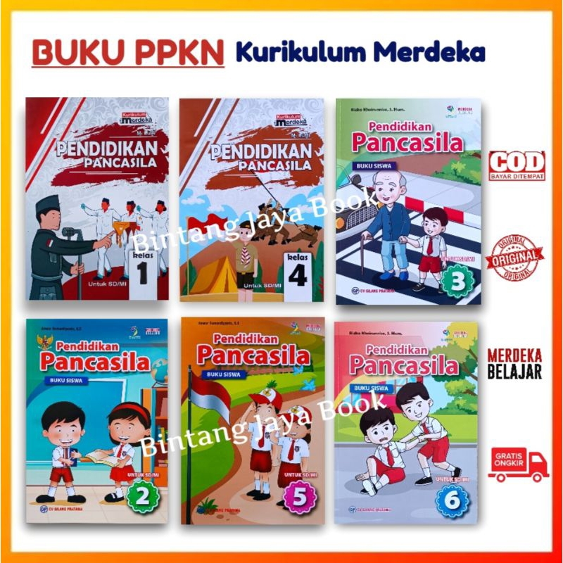 Jual Buku Pendidikan Pancasila Dan Kewarganegaraan Ppkn Kelas 1 2 3 4 5 