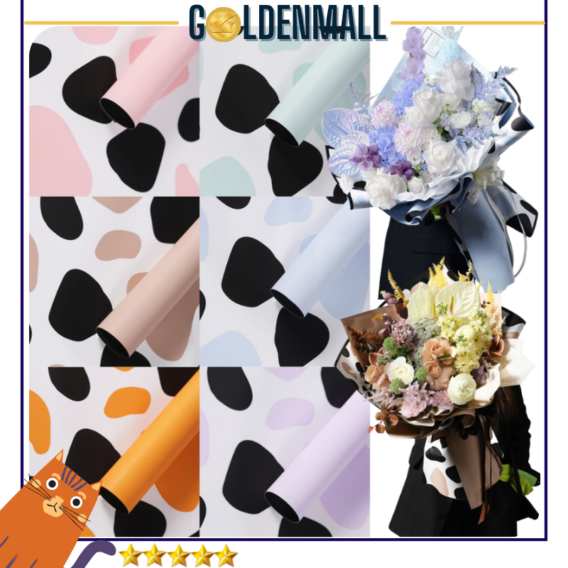 Jual Kertas Buket Bunga Cellephone Kertas Wrapping Motif COW SKIN 6099 ...