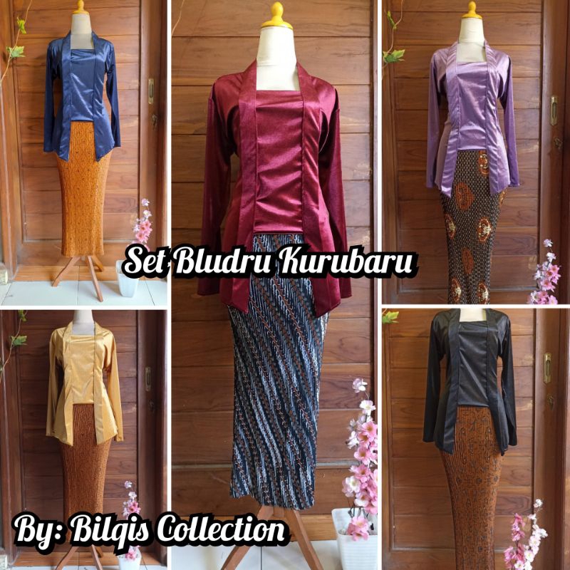 Jual Set Kebaya Bludru Kutu Baru Polos Kebaya Kutu Baru Kebaya Among ...