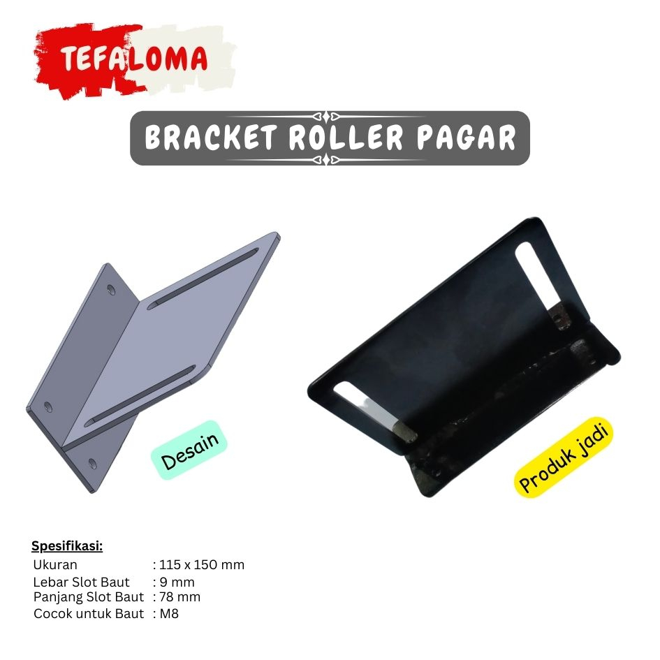 Jual BRACKET Roller/Roda Pagar Nilon | Shopee Indonesia