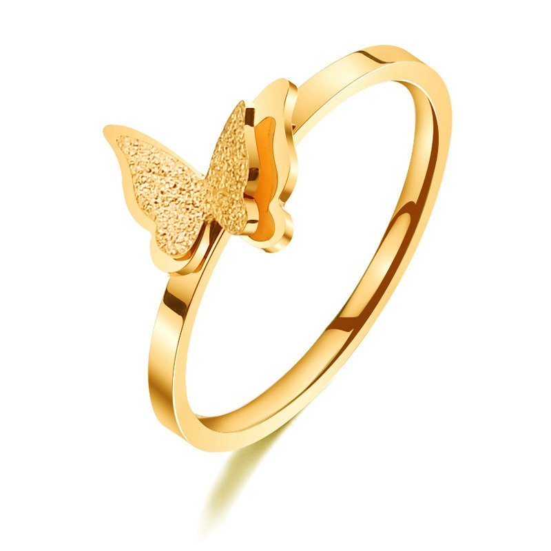 Jual Ring Titanium Collection Cincin Bahan Titanium Steel Desain Bunga