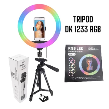 TRIPOD DK 1126 DK 1226 Tripod 3110 Tripod 3120 Make Up Vlog Ring 26cm Free Sarung Tripod