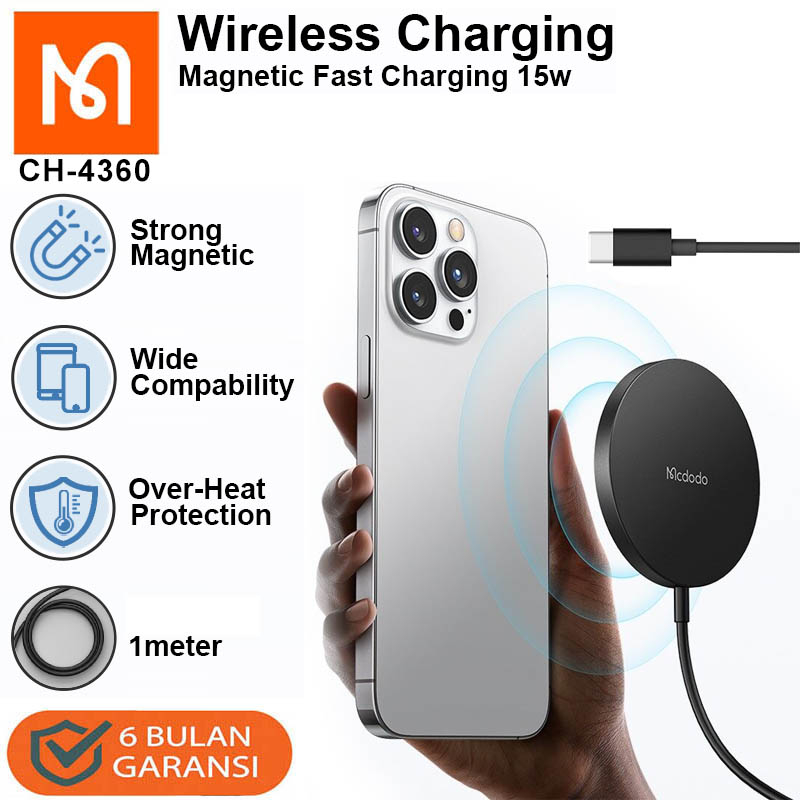 Jual Mcdodo Ch Magnetic Wireless W Charger Magsafe Mag Magnet