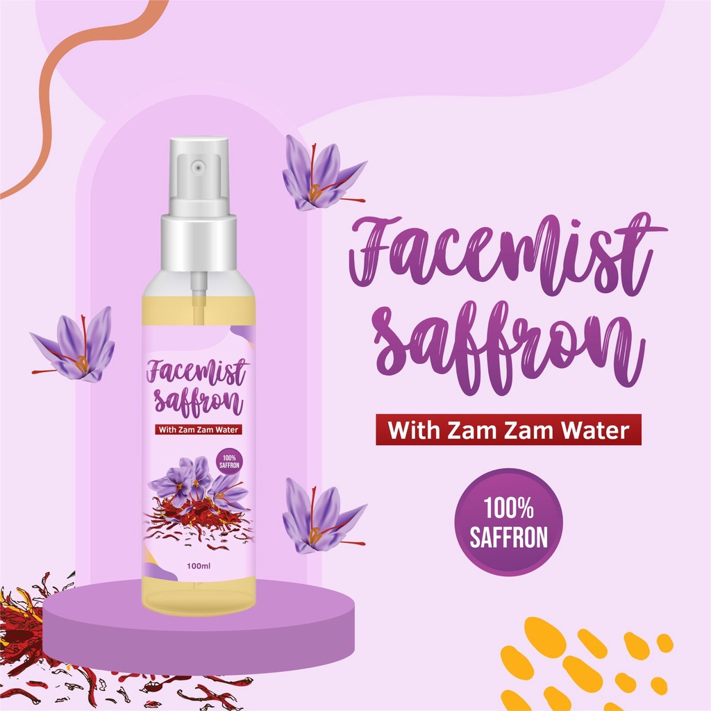 Jual Face Mist Saffron 100ml / Face Mist Face Toner With Zam Zam