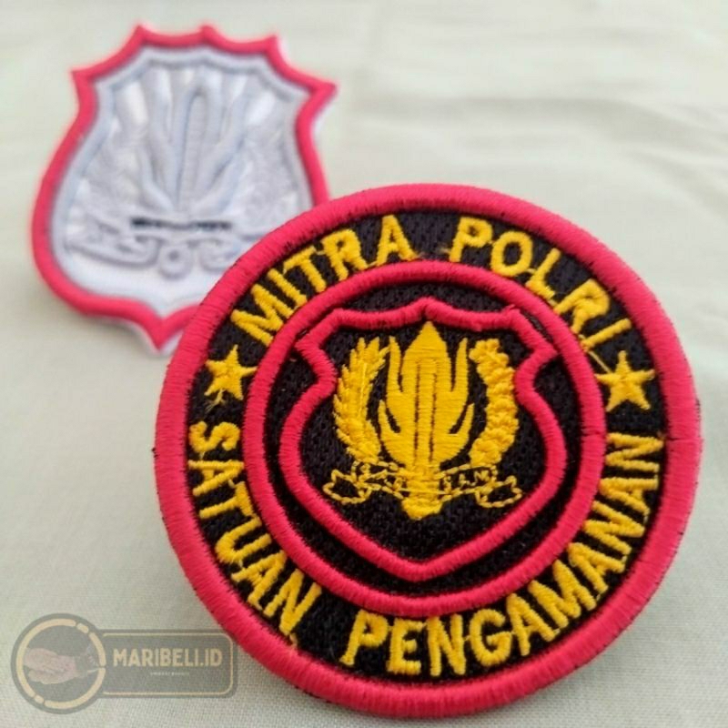 Jual Logo Mitra Polri Dan Kewenangan Satpam Bordir Timbul Shopee