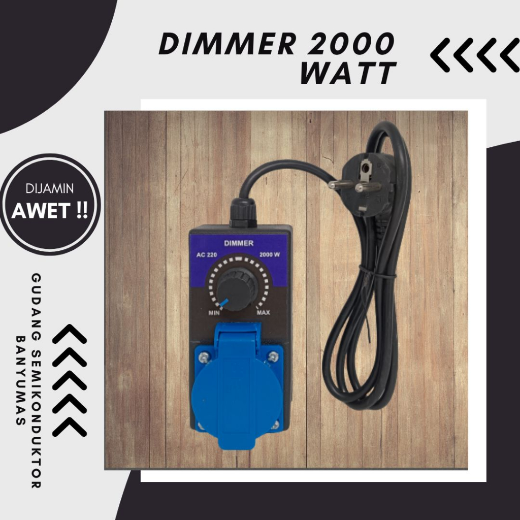 Jual Dimmer 2000w pengatur kecepatan bor grinda mesin dinamo dimer ...