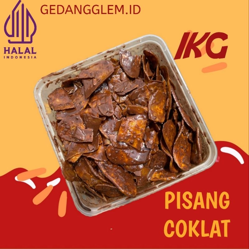 Jual 1kg Kripik Pisang Coklat By Kingarfi22 Shopee Indonesia