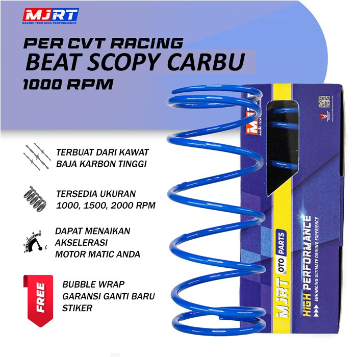 Jual PER CVT RACING BEAT CARBU SCOPY CARBU 1000 RPM 1500 RPM 2000 RPM