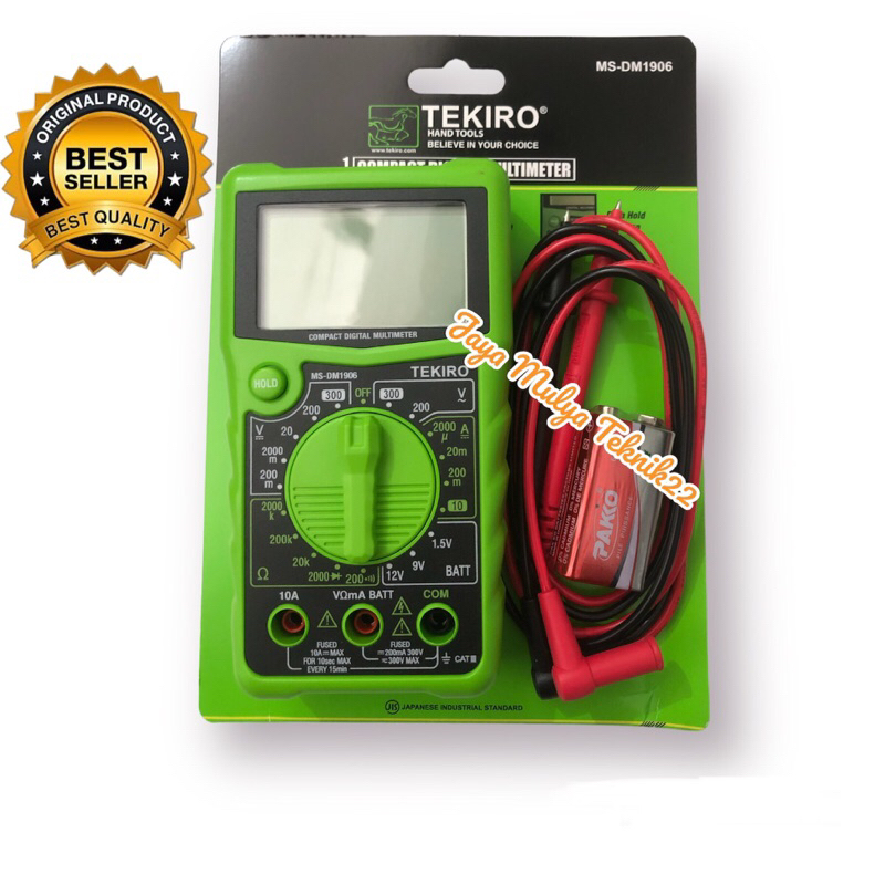 Jual TEKIRO Digital Multimeter compact / Multitester digital Shopee