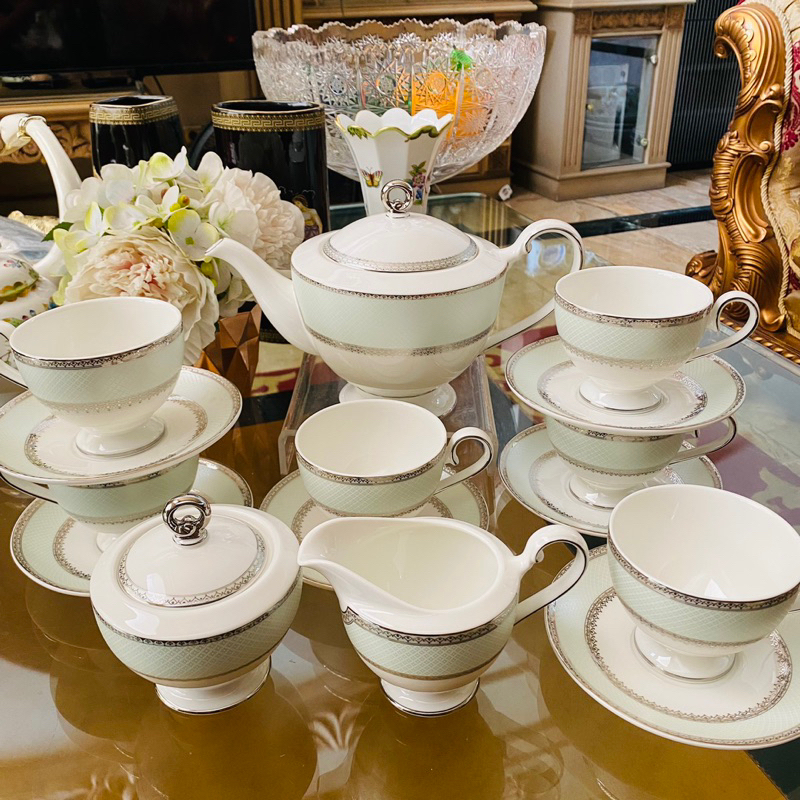 Jual Tea Pot Set Creamer Sugar Tea Cup Saucer Saint James Marakesh