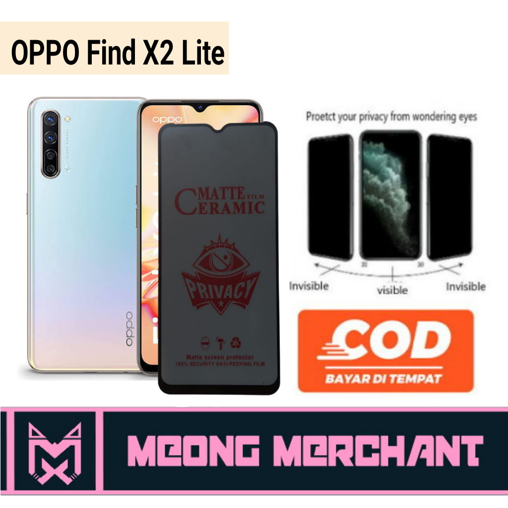 Jual Antigores Ceramic Privasi Oppo Find X2 Lite Anti Spy Premium
