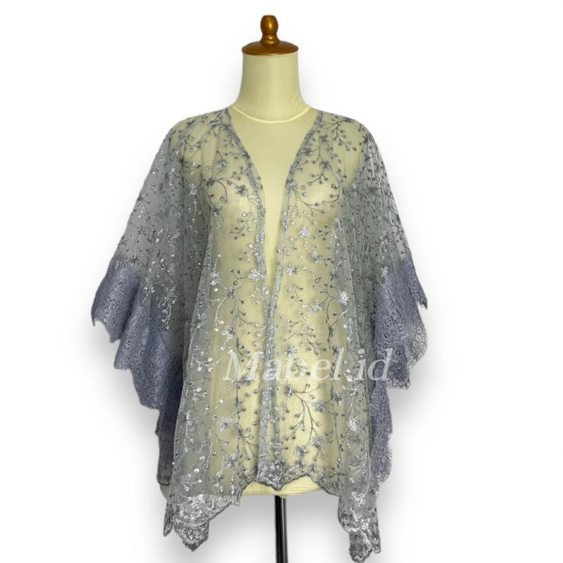 Jual Outer Cape Brukat Kebaya Modern | cardigan hijab | Shopee Indonesia