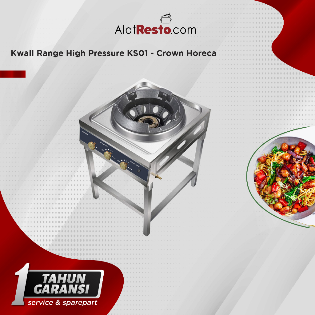 Jual Kwali Range 1 Burner Kompor High Pressure KS-01- Crown Horeca ...